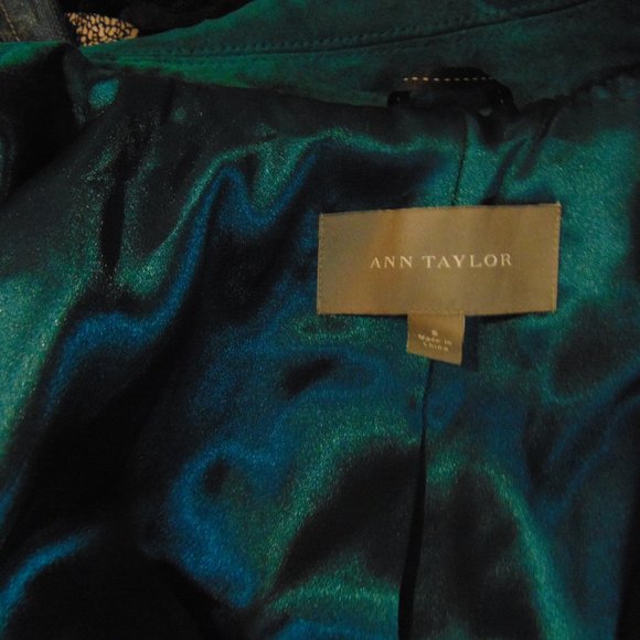 Green 100% Suede Leather Jacket Size Small - Picture 4 of 4